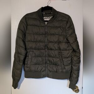 Garage Dark Green Puffer Jacket